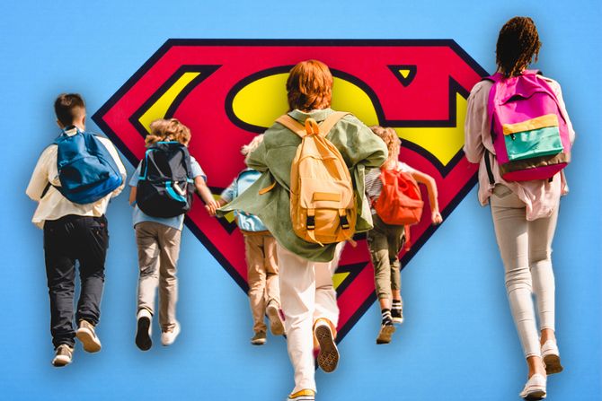 Osnovna škola đaci, Supermen Osnovna škola đaci, Supermen