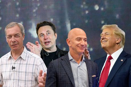 Džef Bezos i Donald Tramp, Najdžel Faraž i Ilon Mask