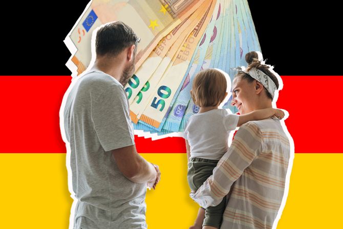 Porodica, Nemačka evri, pare Porodica, Nemačka evri, pare