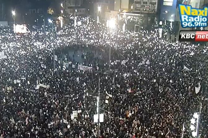 Protest na Slaviji