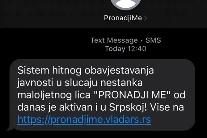 Sistem Pronađi me u Republici Srpskoj