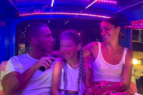 Saša Kovačević, devojka Zorana i ćerka Saša Kovačević, devojka Zorana i ćerka