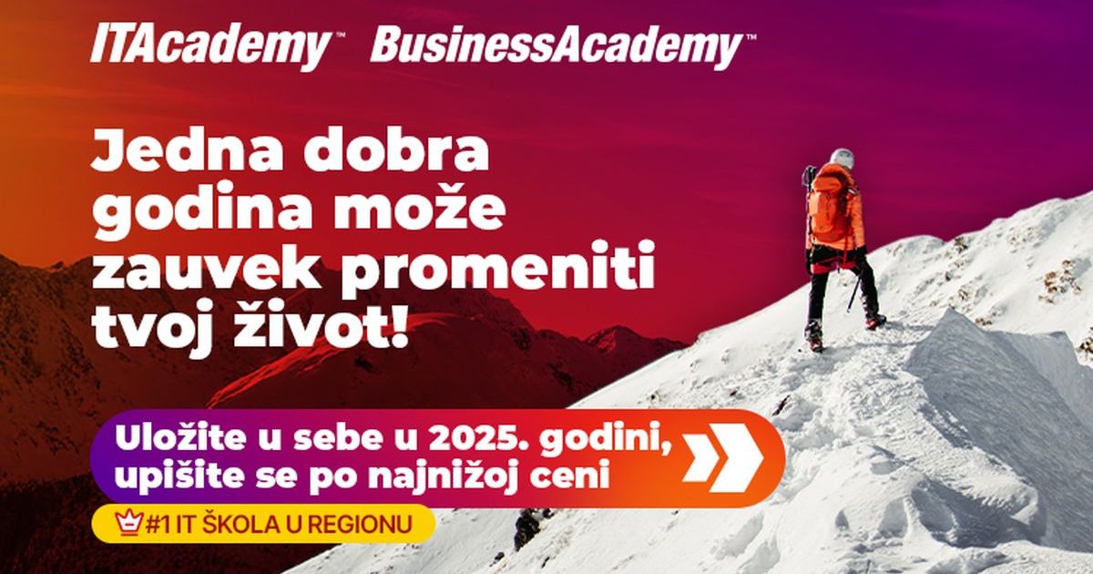 Velika novogodišnja akcija na ITAcademy i BusinessAcademy: Upis po najnižoj ceni + poklon vredan 300 €