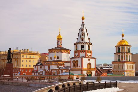 Bogojavljenski sabor, Irkutsk, Sibir, Ruska Federacija, Rusija Bogojavljenski sabor, Irkutsk, Sibir, Ruska Federacija, Rusija