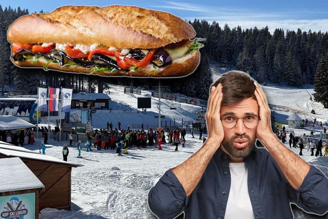 Kopaonik, sendvič, čovek koji se hvata za glavu