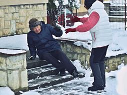 Poledica, klizanje, pad