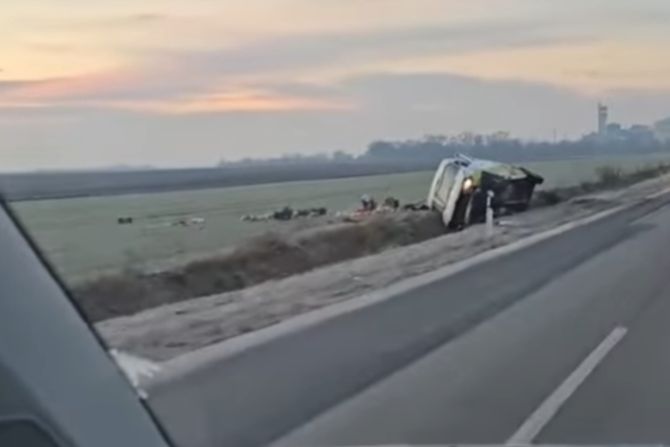 Saobraćajna nezgoda na putu Žabalj - Ćurug