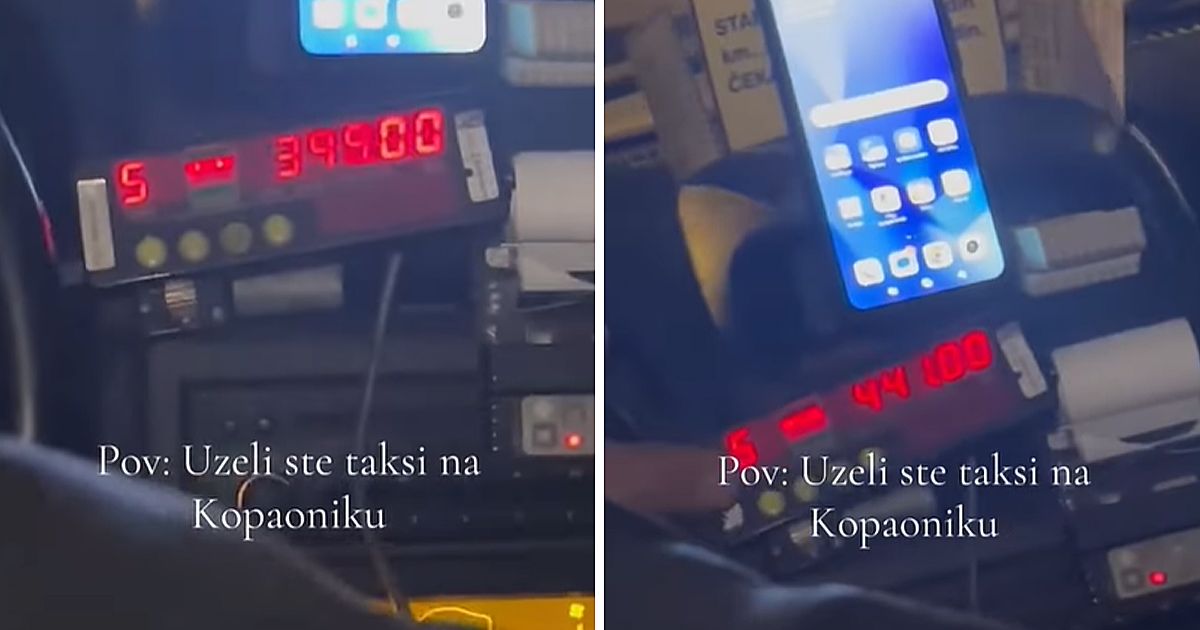 "Ovo nema ni u Parizu!": Devojke na Kopaoniku u šoku gledale kako taksimetar "vrti" kao štoperica