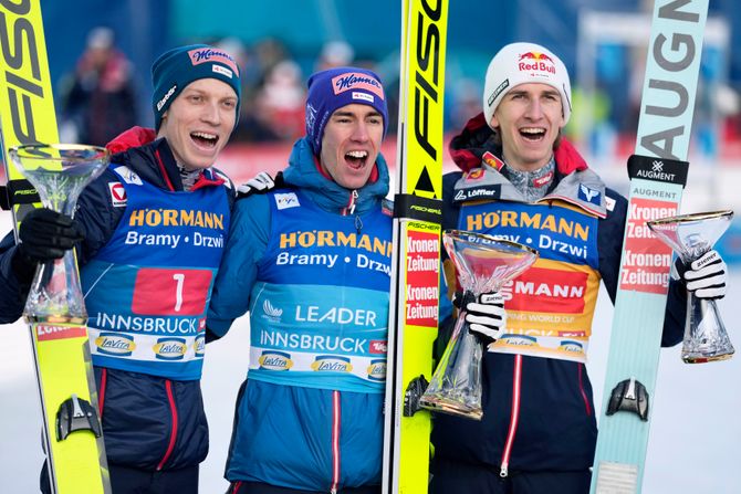 Ski skokovi, Četiri skakaonice, Jan Herl, Štefan Kraft, Danijel Čofening