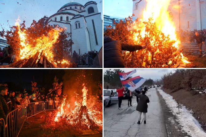 Badnji dan, paljenje badnjaka