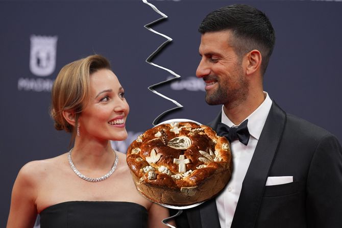 Novak i Jelena i česnica