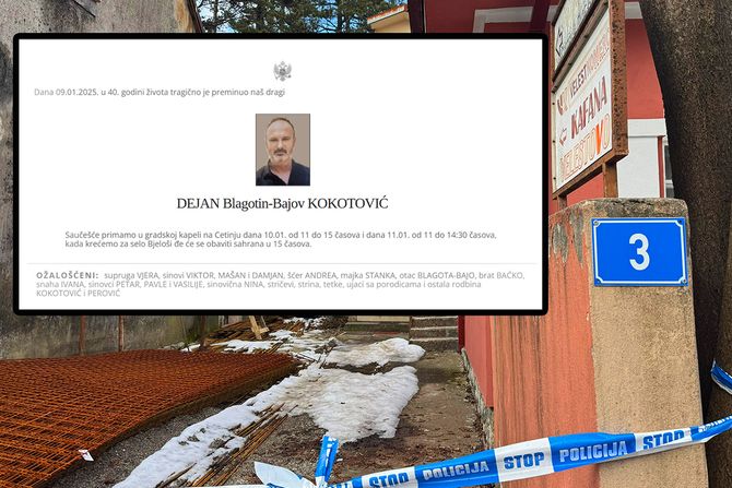 Dejan Blagotin Bajov Kokotović Cetinje masakr pucnjava Dejan Blagotin Bajov Kokotović Cetinje masakr pucnjava