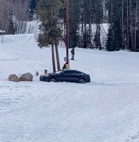 zalutao na ski stazu