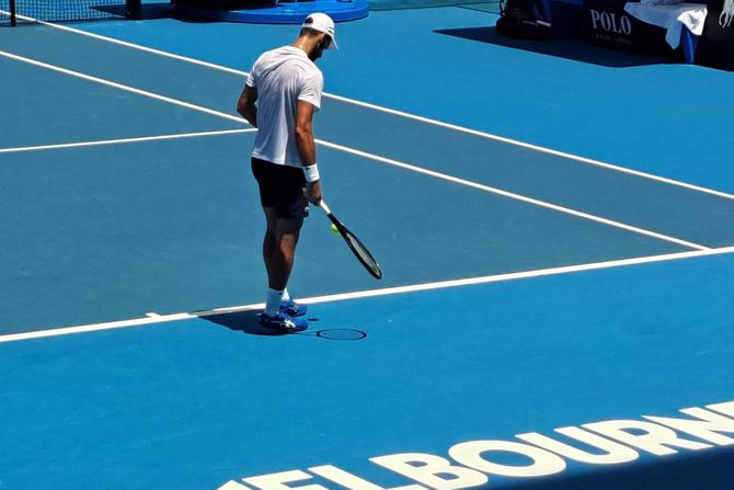 Novak Đoković i Endi Mari, trening na Australijan Openu Novak Đoković i Endi Mari, trening na Australijan Openu
