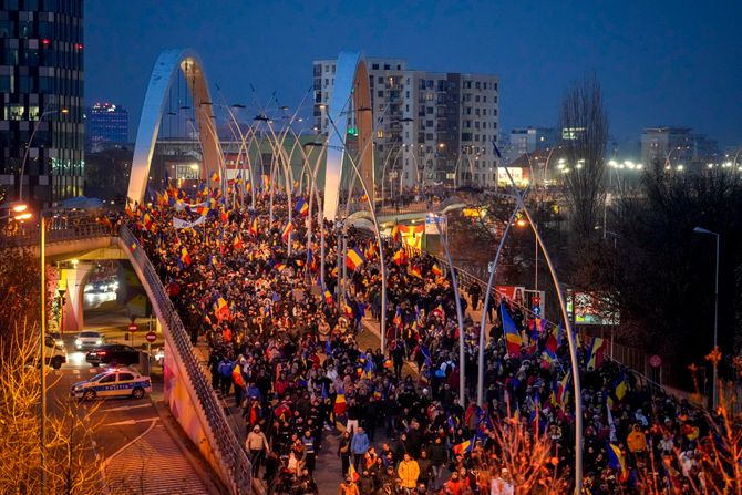 Bukurešt, Rumunija, protesti