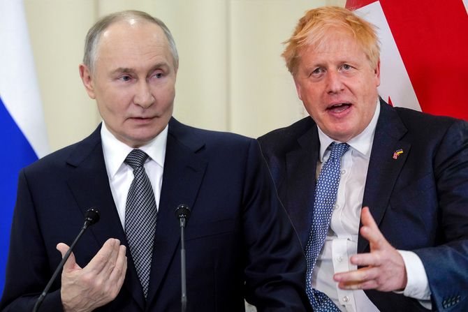 Vladimir Putin i Boris Džonson