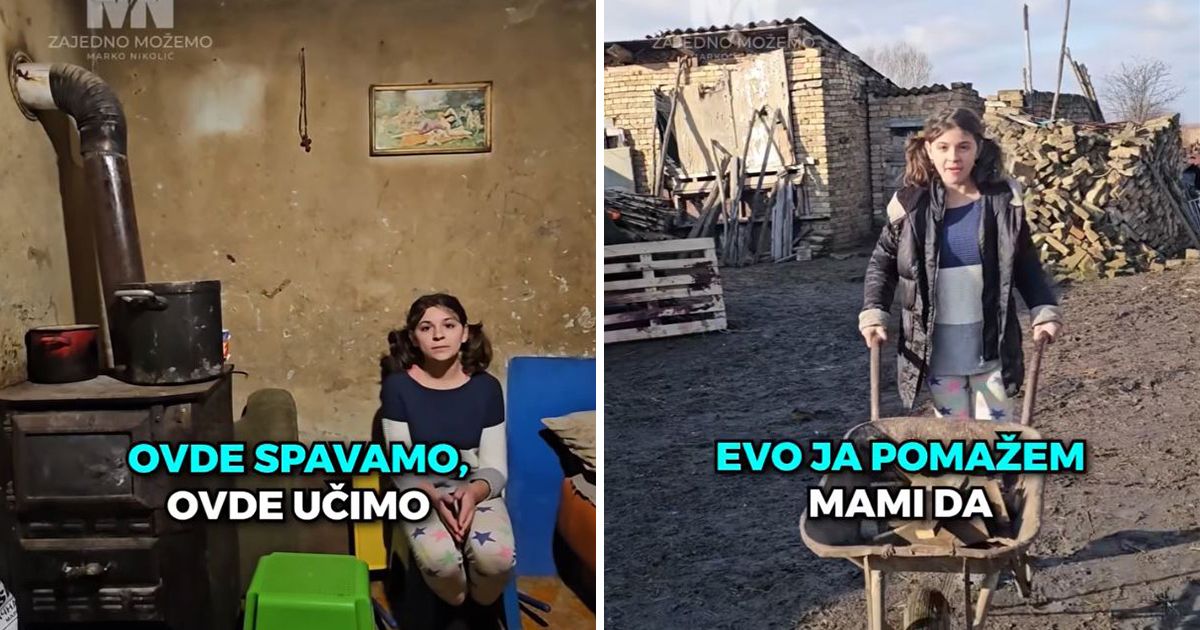 Devojčica kod Kovačice živi u neviđenom siromaštvu, a kaže da je srećna: Snimak o deci iz Uzdina lomi srce