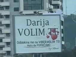 Bilbord u Crnoj Gori