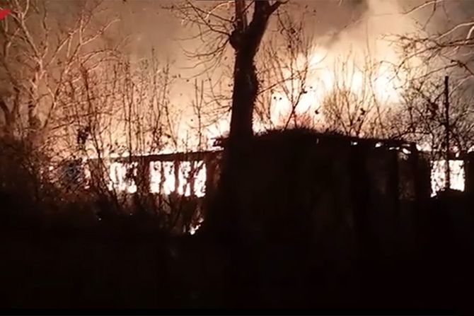 Kruševac, Stara fabrika Merime, požar