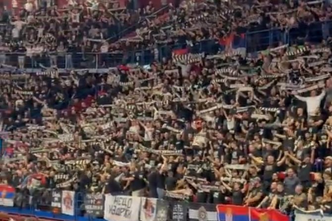 Grobari, Milano, Partizan