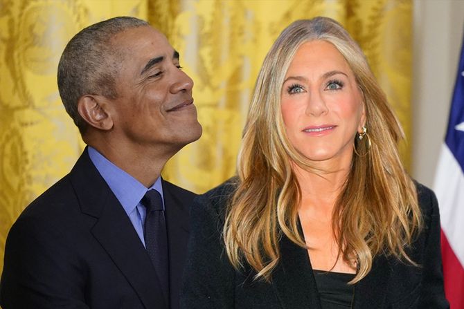 Dženifer Aniston i Baraka Obama Dženifer Aniston i Baraka Obama