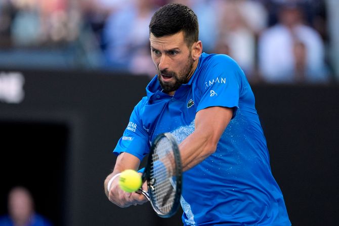 Novak Đoković, Tomaš Mahač, Australijan open 2025 Novak Đoković, Tomaš Mahač, Australijan open 2025