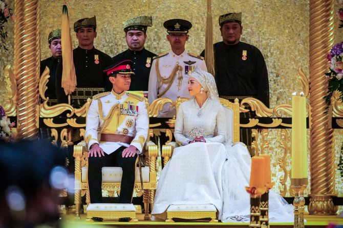 Princ Abdul Matin i Aniša Isa na venčanju Princ Abdul Matin i Aniša Isa na venčanju