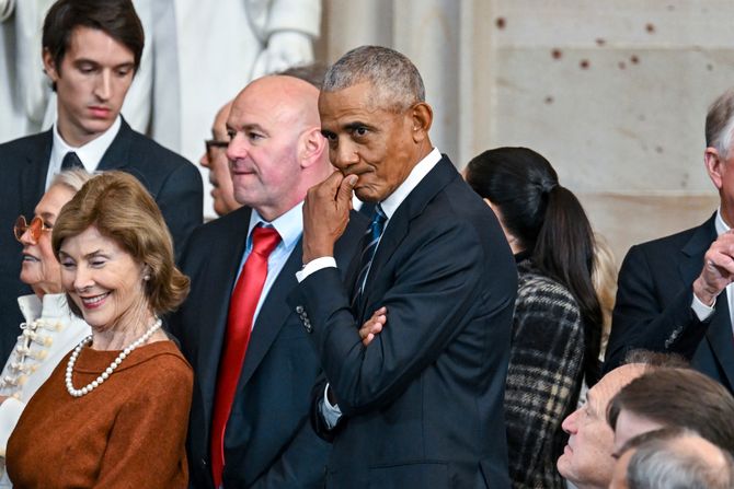 Barak Obama na inauguraciji Donalda Trampa