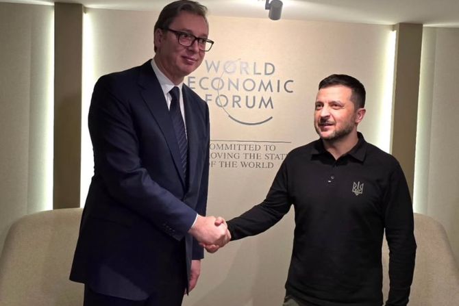 Vučić i Zelenski u Davosu Vučić i Zelenski u Davosu