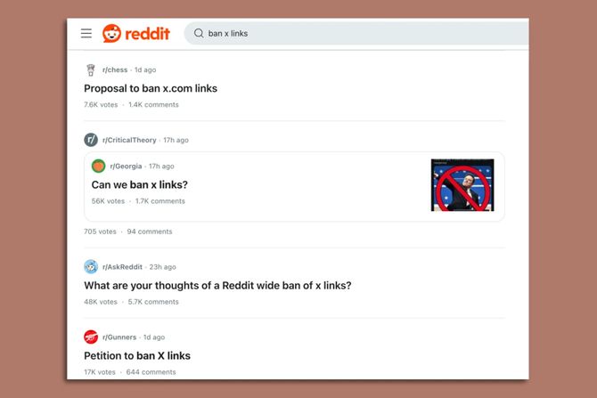 X linkovi na Redditu