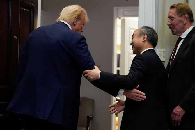 Stargejt, Donald Tramp, Masajoši Son, Sem Altman, Lari Elison Stargejt, Donald Tramp, Masajoši Son, Sem Altman, Lari Elison