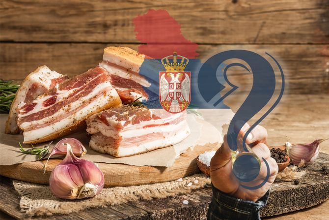 Beli luk i slanina Srbija