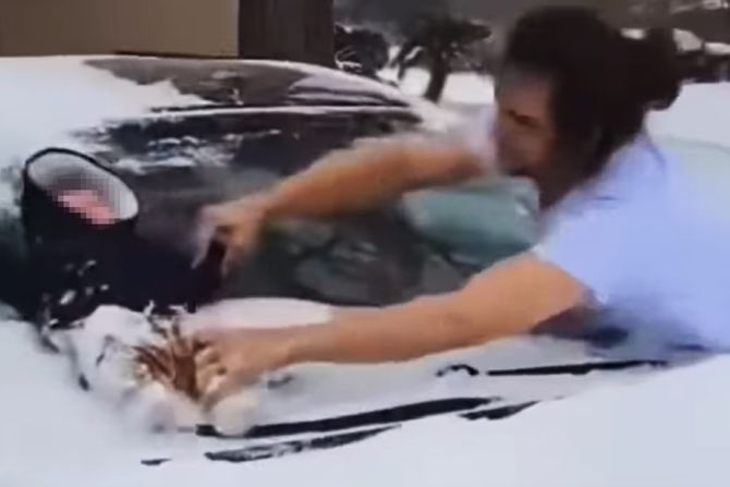 Detetom obrisao sneg Detetom obrisao sneg