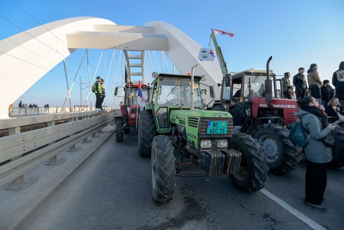 Novi Sad, studenti, blokada mostova