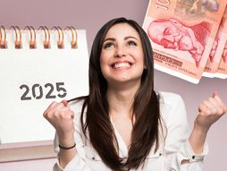 Srećna žena, godišnji  kalendar 2025 , neradni dani, pare, beneficije