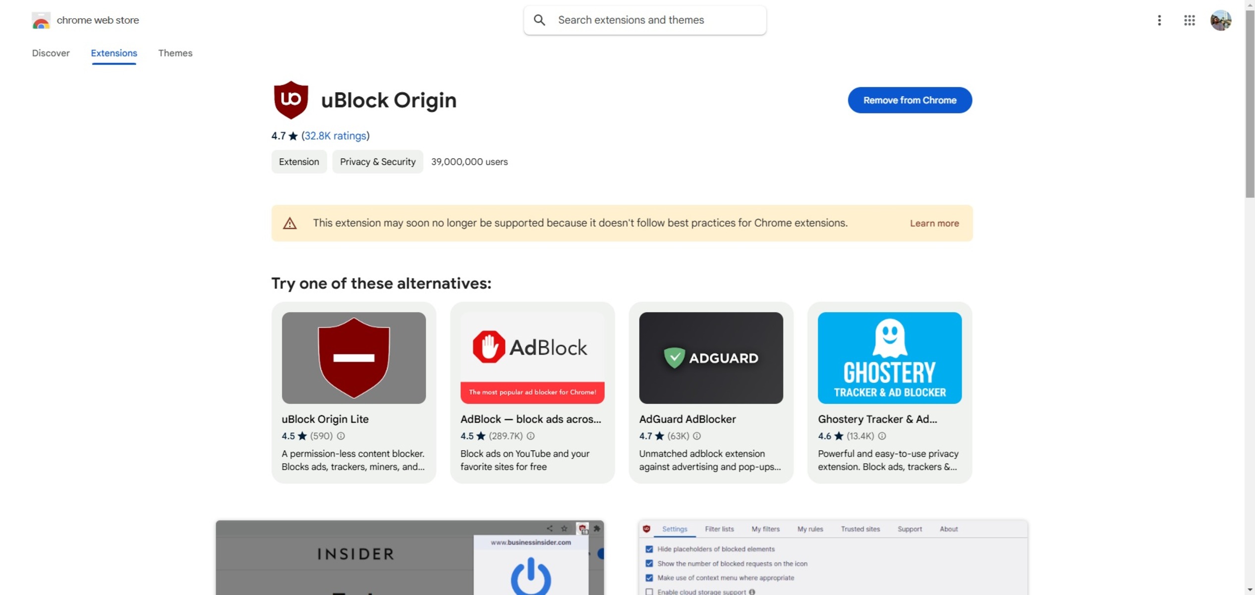 Jedan brauzer i dalje podržava ad bloker uBlock Origin, evo koji