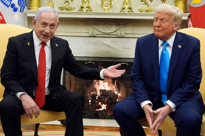 Donald Tramp Benjamin Netanjahu Donald Trump Benjamin Netanyahu