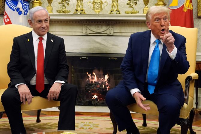 Donald Tramp Benjamin Netanjahu Donald Trump Benjamin Netanyahu