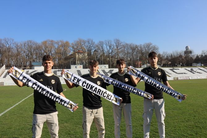 FK Čukarički - Aleksandar Kolarov i Luka Matijašević