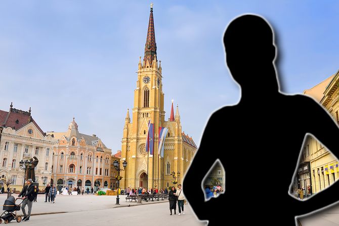 Novi Sad silueta žene Novi Sad silueta žene