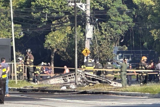 Avion udario u autobus u Brazilu u Sao Paulu