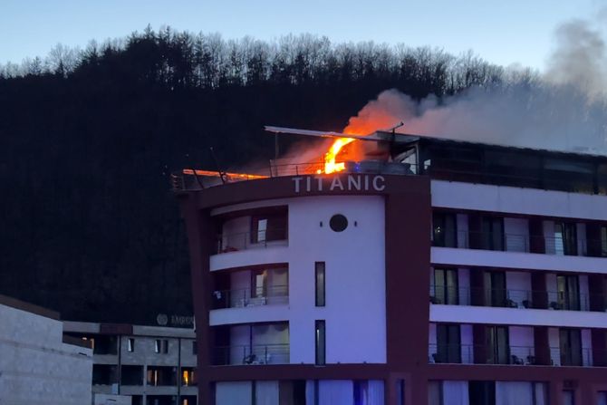 Novi Pazar, požar restoran "Titanik"