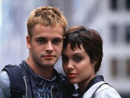 Jonny Lee Miller and Angelina Jolie