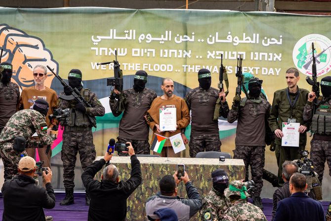 Ohad Ben Ami, Eli Sharabi, Or Levy, taoci, oslobođeni, Izrael, Hamas Ohad Ben Ami, Eli Sharabi, Or Levy, taoci, oslobođeni, Izrael, Hamas