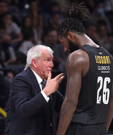 Matijas Lesor, Željko Obradović, KK Partizan Matijas Lesor, Željko Obradović, KK Partizan