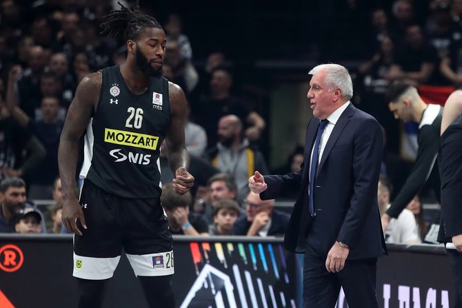Matijas Lesor, Željko Obradović, KK Partizan Matijas Lesor, Željko Obradović, KK Partizan