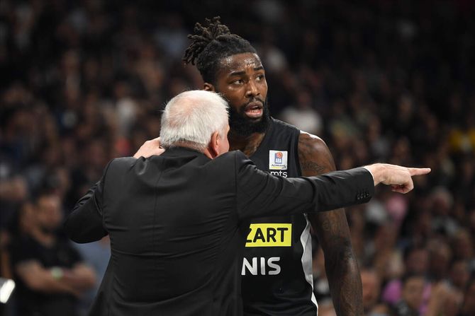Matijas Lesor, Željko Obradović, KK Partizan Matijas Lesor, Željko Obradović, KK Partizan