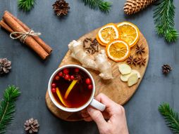 Čaj, zima, đumbir, cimet
