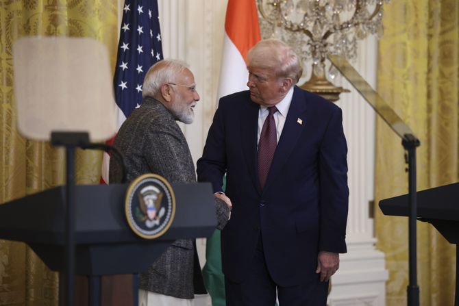 Donald Tramp i Naredra Modi