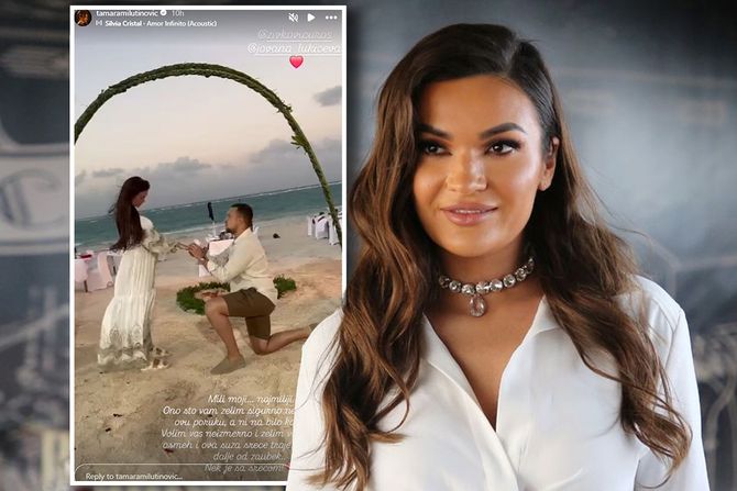 Tamara Milutinović objavila snimak veridbe Uroša Živkovića Tamara Milutinović objavila snimak veridbe Uroša Živkovića